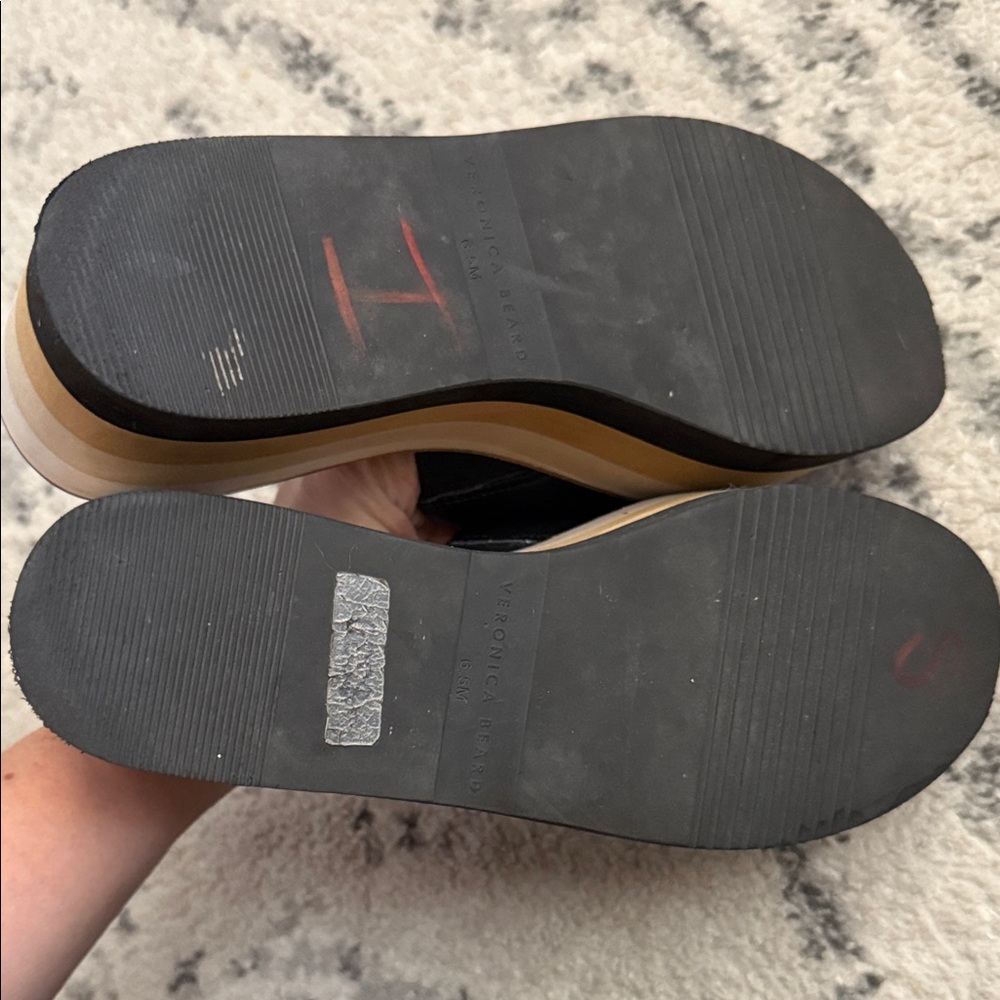 Veronica Beard Black Platform Slide Sandals, size 6.5 - Picture 11 of 15